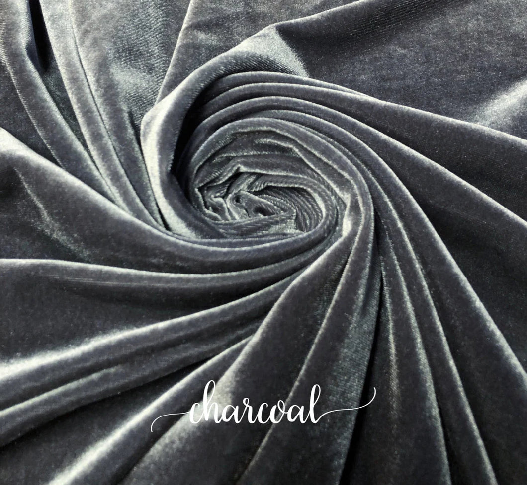 Charcoal Velvet - Wraps