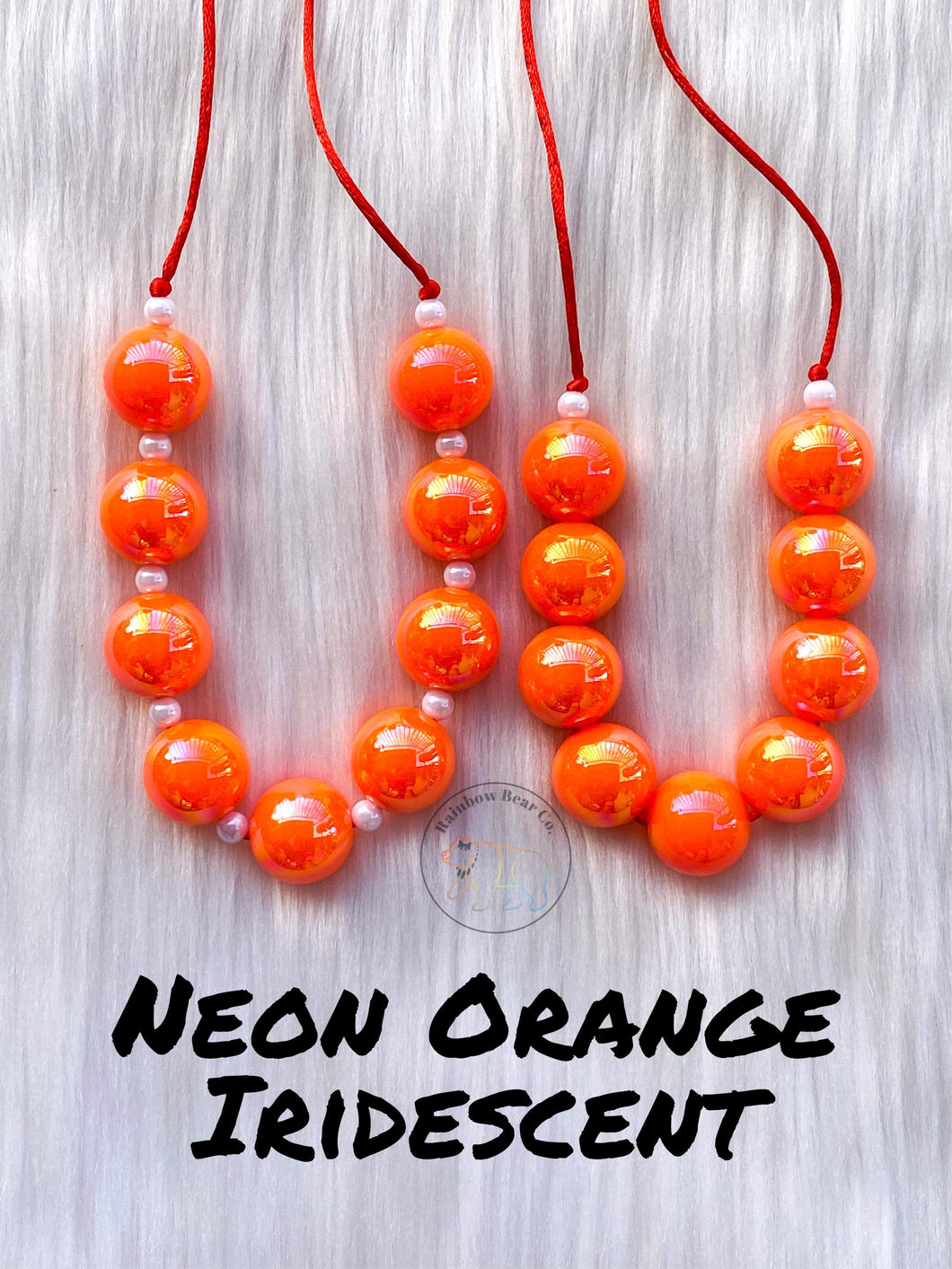 Neon Orange Iridescent