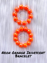 Load image into Gallery viewer, Neon Orange Iridescent Bracelet
